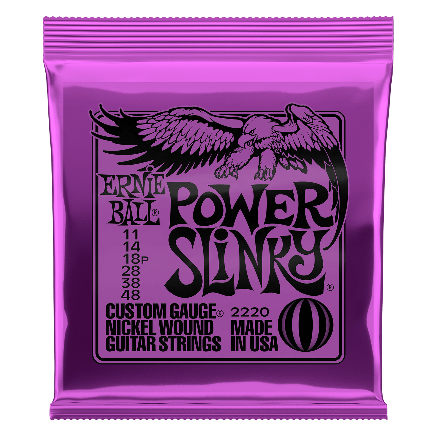 A pack of Ernie Ball Power Slinky strings for sale in Australia