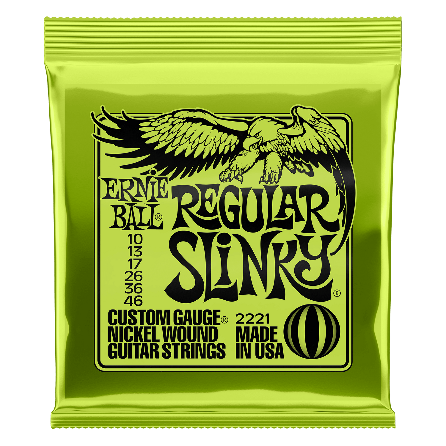 A pack of Ernie Ball Regular Slinky strings for sale in Australia