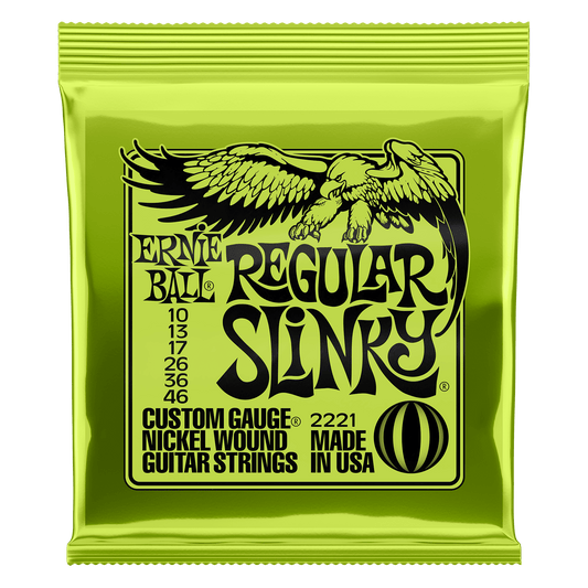 A pack of Ernie Ball Regular Slinky strings for sale in Australia