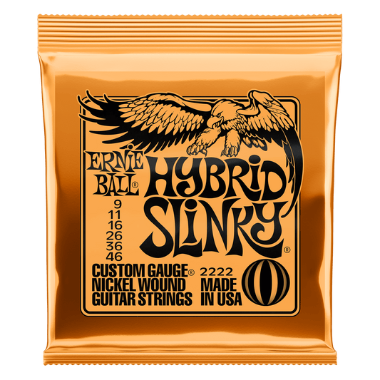 A pack of Ernie Ball Hybrid Slinky strings for sale in Australia