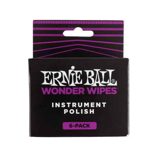 Ernie Ball Wonder Wipes Instrument Polish - 6 Pack